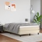 vidaXL Colchón de muelles ensacados cuero sintético crema 120x200x20cm vidaXL Colchón de muelles ensacados cuero sintético crema 120x200x20cm