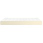 vidaXL Colchón de muelles ensacados cuero sintético crema 120x200x20cm vidaXL Colchón de muelles ensacados cuero sintético crema 120x200x20cm