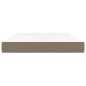 vidaXL Colchón de muelles ensacados tela gris taupe 140x200x20 cm vidaXL Colchón de muelles ensacados tela gris taupe 140x200x20 cm