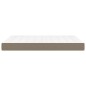 vidaXL Colchón de muelles ensacados tela gris taupe 140x200x20 cm vidaXL Colchón de muelles ensacados tela gris taupe 140x200x20 cm