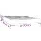 vidaXL Colchón de muelles ensacados tela gris taupe 140x200x20 cm vidaXL Colchón de muelles ensacados tela gris taupe 140x200x20 cm