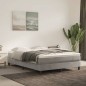 vidaXL Colchón de muelles ensacados terciopelo gris claro 140x200x20cm vidaXL Colchón de muelles ensacados terciopelo gris claro 140x200x20cm