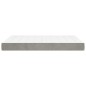 vidaXL Colchón de muelles ensacados terciopelo gris claro 140x200x20cm vidaXL Colchón de muelles ensacados terciopelo gris claro 140x200x20cm