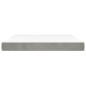 vidaXL Colchón de muelles ensacados terciopelo gris claro 180x200x20cm vidaXL Colchón de muelles ensacados terciopelo gris claro 180x200x20cm