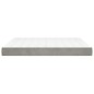 vidaXL Colchón de muelles ensacados terciopelo gris claro 180x200x20cm vidaXL Colchón de muelles ensacados terciopelo gris claro 180x200x20cm