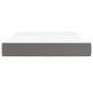 vidaXL Colchón de muelles ensacados cuero sintético gris 120x200x20 cm vidaXL Colchón de muelles ensacados cuero sintético gris 120x200x20 cm