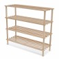 vidaXL Zapatero de 4 alturas 2 unidades madera maciza de abeto vidaXL Zapatero de 4 alturas 2 unidades madera maciza de abeto