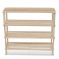 vidaXL Zapatero de 4 alturas 2 unidades madera maciza de abeto vidaXL Zapatero de 4 alturas 2 unidades madera maciza de abeto