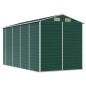 vidaXL Cobertizo de jardín acero galvanizado verde 191x385x198 cm vidaXL Cobertizo de jardín acero galvanizado verde 191x385x198 cm