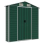 vidaXL Cobertizo de jardín acero galvanizado verde 191x385x198 cm vidaXL Cobertizo de jardín acero galvanizado verde 191x385x198 cm