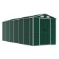 vidaXL Cobertizo de jardín acero galvanizado verde 191x555x198 cm