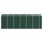 vidaXL Cobertizo de jardín acero galvanizado verde 191x555x198 cm