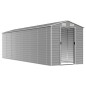 vidaXL Cobertizo de jardín acero galvanizado gris claro 191x640x198 cm vidaXL Cobertizo de jardín acero galvanizado gris claro 191x640x198 cm