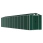 vidaXL Cobertizo de jardín acero galvanizado verde 191x980x198 cm vidaXL Cobertizo de jardín acero galvanizado verde 191x980x198 cm