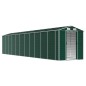 vidaXL Cobertizo de jardín acero galvanizado verde 191x980x198 cm vidaXL Cobertizo de jardín acero galvanizado verde 191x980x198 cm
