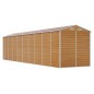 vidaXL Caseta de jardín acero galvanizado marrón claro 191x810x198 cm vidaXL Caseta de jardín acero galvanizado marrón claro 191x810x198 cm