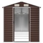 vidaXL Cobertizo de jardín acero galvanizado marrón 191x555x198 cm vidaXL Cobertizo de jardín acero galvanizado marrón 191x555x198 cm