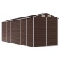 vidaXL Cobertizo de jardín acero galvanizado marrón 191x555x198 cm vidaXL Cobertizo de jardín acero galvanizado marrón 191x555x198 cm