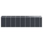 vidaXL Cobertizo de jardín acero galvanizado antracita 191x725x198 cm vidaXL Cobertizo de jardín acero galvanizado antracita 191x725x198 cm