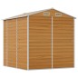 vidaXL Caseta de jardín acero galvanizado marrón claro 191x215x198 cm vidaXL Caseta de jardín acero galvanizado marrón claro 191x215x198 cm