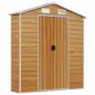 vidaXL Caseta de jardín acero galvanizado marrón claro 191x215x198 cm vidaXL Caseta de jardín acero galvanizado marrón claro 191x215x198 cm