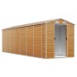vidaXL Caseta de jardín acero galvanizado marrón claro 191x640x198 cm vidaXL Caseta de jardín acero galvanizado marrón claro 191x640x198 cm