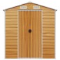 vidaXL Caseta de jardín acero galvanizado marrón claro 191x640x198 cm vidaXL Caseta de jardín acero galvanizado marrón claro 191x640x198 cm
