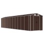vidaXL Cobertizo de jardín acero galvanizado marrón 191x980x198 cm vidaXL Cobertizo de jardín acero galvanizado marrón 191x980x198 cm