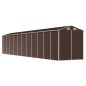 vidaXL Cobertizo de jardín acero galvanizado marrón 191x980x198 cm vidaXL Cobertizo de jardín acero galvanizado marrón 191x980x198 cm