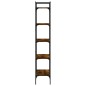 vidaXL Librería de 5 estantes madera roble ahumado 56x31,5x174 cm vidaXL Librería de 5 estantes madera roble ahumado 56x31,5x174 cm