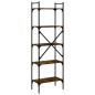 vidaXL Librería de 5 estantes madera roble ahumado 56x31,5x174 cm vidaXL Librería de 5 estantes madera roble ahumado 56x31,5x174 cm
