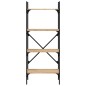 vidaXL Librería de 4 estantes madera roble Sonoma 56x31,5x138,5 cm vidaXL Librería de 4 estantes madera roble Sonoma 56x31,5x138,5 cm