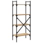 vidaXL Librería de 4 estantes madera roble Sonoma 56x31,5x138,5 cm vidaXL Librería de 4 estantes madera roble Sonoma 56x31,5x138,5 cm
