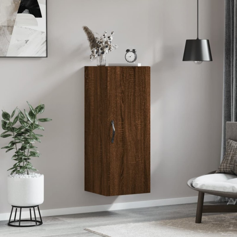 vidaXL Armario de pared madera ingeniería marrón roble 34,5x34x90 cm vidaXL Armario de pared madera ingeniería marrón roble 34,5x34x90 cm