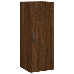 vidaXL Armario de pared madera ingeniería marrón roble 34,5x34x90 cm