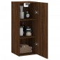 vidaXL Armario de pared madera ingeniería marrón roble 34,5x34x90 cm vidaXL Armario de pared madera ingeniería marrón roble 34,5x34x90 cm