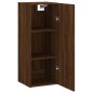 vidaXL Armario de pared madera ingeniería marrón roble 34,5x34x90 cm vidaXL Armario de pared madera ingeniería marrón roble 34,5x34x90 cm