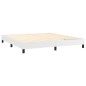 vidaXL Cama box spring con colchón cuero sintético blanco 160x200 cm vidaXL Cama box spring con colchón cuero sintético blanco 160x200 cm