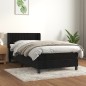 vidaXL Cama box spring con colchón terciopelo negro 80x200 cm vidaXL Cama box spring con colchón terciopelo negro 80x200 cm