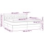 vidaXL Cama box spring con colchón terciopelo negro 200x200 cm vidaXL Cama box spring con colchón terciopelo negro 200x200 cm