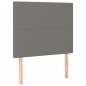 vidaXL Cama box spring con colchón tela gris oscuro 100x200 cm