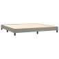 vidaXL Cama box spring con colchón terciopelo gris claro 200x200 cm vidaXL Cama box spring con colchón terciopelo gris claro 200x200 cm