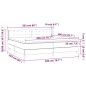 vidaXL Cama box spring con colchón terciopelo gris claro 200x200 cm vidaXL Cama box spring con colchón terciopelo gris claro 200x200 cm