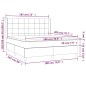 vidaXL Cama box spring con colchón tela negro 180x200 cm vidaXL Cama box spring con colchón tela negro 180x200 cm
