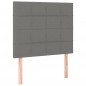 vidaXL Cama box spring con colchón tela gris oscuro 90x190 cm vidaXL Cama box spring con colchón tela gris oscuro 90x190 cm
