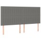 vidaXL Cama box spring con colchón tela gris oscuro 160x200 cm vidaXL Cama box spring con colchón tela gris oscuro 160x200 cm