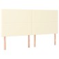 vidaXL Cama box spring con colchón cuero sintético crema 160x200 cm vidaXL Cama box spring con colchón cuero sintético crema 160x200 cm