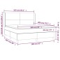vidaXL Cama box spring con colchón cuero sintético crema 160x200 cm vidaXL Cama box spring con colchón cuero sintético crema 160x200 cm