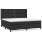 vidaXL Cama box spring con colchón cuero sintético negro 200x200 cm vidaXL Cama box spring con colchón cuero sintético negro 200x200 cm