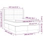 vidaXL Cama box spring con colchón cuero sintético crema 140x200cm vidaXL Cama box spring con colchón cuero sintético crema 140x200cm